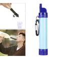 thumbnail image 4 of de agua de supervivencia para filtración de agua, sistema de filtración de agua de paja, purificador de bebidas para senderismo, acampada, Azul shamjiam purificador de agua portátil, 4 of 9