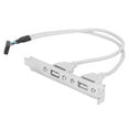thumbnail image 3 of Portable Plug And Play Adapter 2-Port Rear Panel Cable, USB Cables, For PC Chassis, 3 of 8