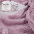 thumbnail image 4 of PiccoCasa Fluffy Fleece Blanket Lightweight Plush Throw Blanket for Couch Sofa Bed, Lavender Twin(60" x 78"), 4 of 6