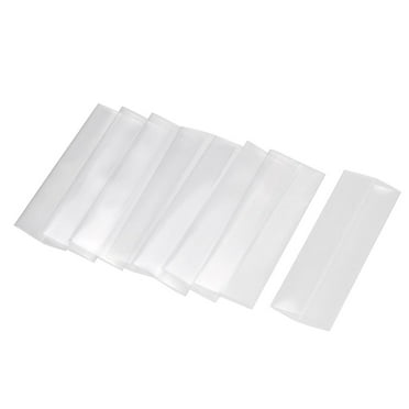 PVC Heat Shrink Tubing Tube 17mm Battery Wrap 50pcs for AAA Battery 48mm Clear
