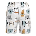 thumbnail image 6 of Kdxio Puppy Pattern Mens Casual Shorts - Drawstring Summer Beach Sports Shorts for Men, 6 of 9