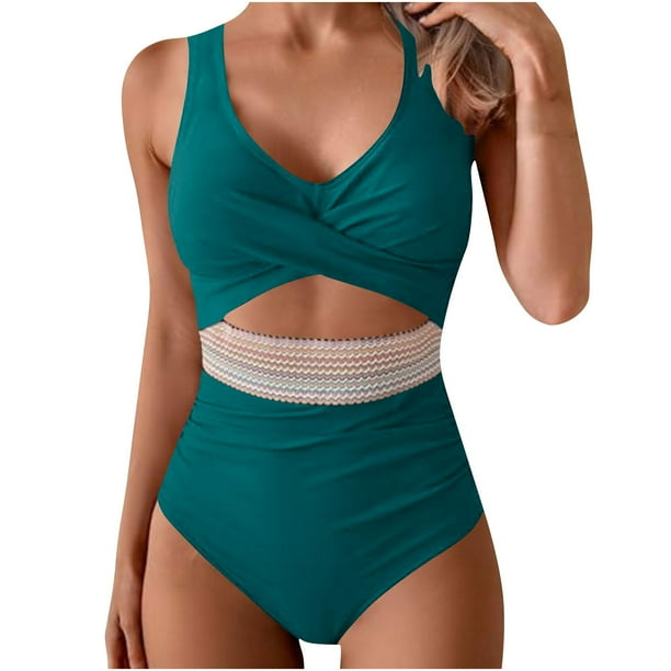 Trajes de baño para mujer, moda de primavera para mujer, conservador, color sólido, estilo falda, conjunto de traje de baño con abertura, trajes de baño para mujer, trajes de baño para mujer, trajes d