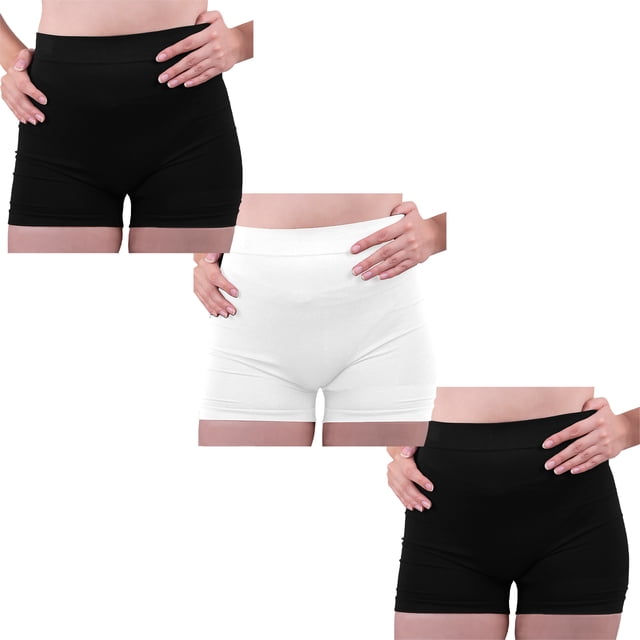 Paquete de 3 Short Licra Mujer, Corto, Unitalla, Deportivo, Atlético, Boxer