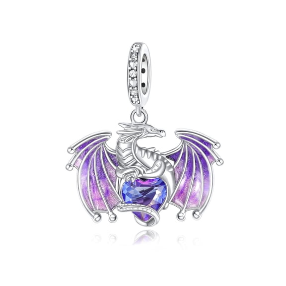 ARVALILS 925 Sterling Silver Iridescent CZ Fantasy Pendant, Jewelry Gift for Women’s Bracelets & Necklaces