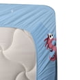 thumbnail image 3 of Ambesonne Pirate Fitted & Top Sheet Set with Sham, Ship Underwater Animals, Multicolor, 3 of 4