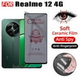 thumbnail image 3 of 3 IN 1 Realme 12 4G  Anti-Spy Privacy Ceramic film For Realme 12+ 12X 12 5G Realme 11 4G 11 5G 11X Realme 10 4G Camera Lens Glass Screen Protector and Back film, 3 of 10