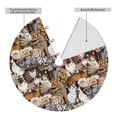 thumbnail image 2 of Rateoe Cut Cats Print Christmas Tree Skirt 48" for Xmas Holiday New Year Party Circle Tree Mat Ornaments Decoration, 2 of 7
