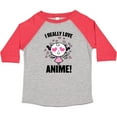 thumbnail image 3 of Inktastic I Really Love Anime with Cute Anime Cat and Hearts Boys or Girls Toddler T-Shirt, 3 of 5