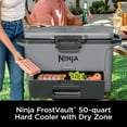 thumbnail image 3 of Ninja FrostVault 50qt Hard Cooler with Dry Zone, Gray, FB151GY, 3 of 12