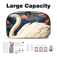 thumbnail image 3 of Swan Travel Cord Organizer Case Small with Cable Organizer, USB Pouch, and Phone Charger Organizer - Oxford Cloth Waterproof Storage Bag for Electronic Devices - 5.9x9.44x3.14 in, 3 of 6