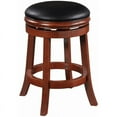 thumbnail image 1 of Boraam Tabouret Pivotant de Comptoir en Similicuir Couleur Cerisier, 1 of 4