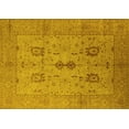 thumbnail image 1 of Ahgly Company Machine Washable Indoor Rectangle Oriental Yellow Industrial Area Rugs, 8' x 12', 1 of 4