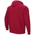 thumbnail image 3 of Men's Colosseum Cardinal Arkansas Razorbacks Arch & Logo 3.0 Pullover Hoodie, 3 of 3