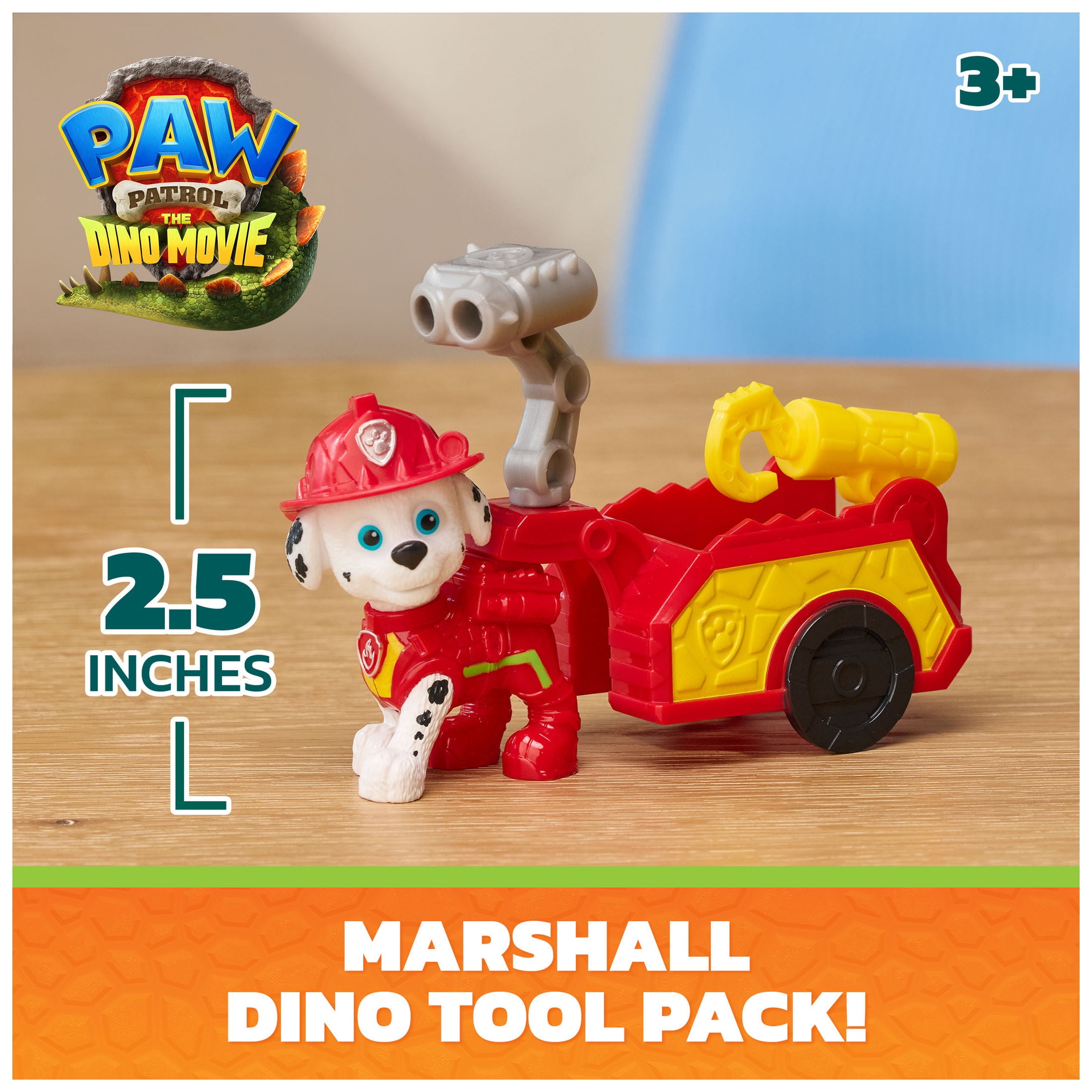 PAW Patrol: The Dino Movie Marshall Dino Tool pack, Ages 3+