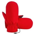 thumbnail image 2 of Gants Rouges Mitaines Hiver USB Chauffés Gants Chauds Chauffés Main Chauds Randonnée Conduite Course Cyclisme, 2 of 4