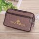 thumbnail image 1 of Bolsa Riñonera de lona para hombre riñonera informal de negocios para teléfono riñonera de viaje con cremallera JShteea Para Estrenar, 1 of 7