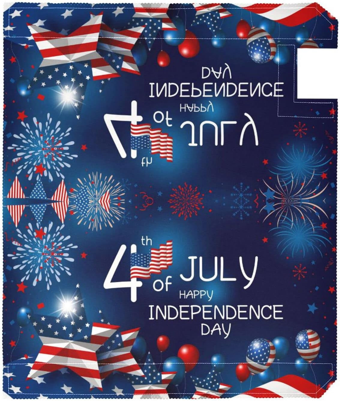 USA 4th July Happy Independence Day Magnetic Mailbox Cover MailWraps Garden Yard Home Decor for Outside Oversized-25.4" x20.8"\u2026