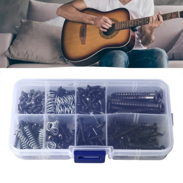 Kit de Tornillos para Guitarra Juego de Resortes de Tornillos de Metal para Guitarra Accesorio para Instrumentos para Reparación Mantenimiento Puente Pastilla Sintonizador ANGGREK Otros