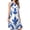 A468-2027, variant on Blue Baroque Floral White Dress Elegant Party Dresses Evening Dresses Women Dress Sleeveless Dress Ladies Dresses