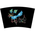 thumbnail image 3 of Mugzie 16-Ounce Tumbler Drink Cup with Removable Insulated Wetsuit Cover - Mardi Gras Eye Mask, 3 of 4