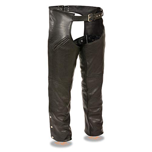 Milwaukee Leather- Mens Slash Pocket Chaps with Mesh Liner, XX-Large