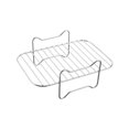 thumbnail image 2 of MesaSe Grille de Rôtissage Antiadhésive - Résistante à la Chaleur - Antidérapante - Support de Grillade en Acier Inoxydable Poli - Accessoires pour Friteuse Support de Rôtissage pour Cuiseur Vapeur - Fourniture Extérieure, 2 of 7