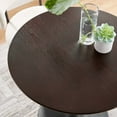 thumbnail image 6 of Modway Lippa Round 28" Wood Grain Mid-Century Modern Dining Table in Black Cherry Walnut, 6 of 7
