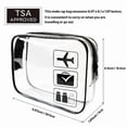 thumbnail image 2 of TSA Approved Toiletry Bag, 3 Pcs Clear Quart Size Toiletry Bags, 2 of 5