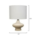 thumbnail image 6 of Maklaine 1-Light Modern Ceramic & Linen Table Lamp in Beige Finish, 6 of 6