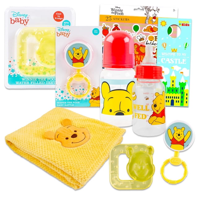 Set de regalo Disney Winnie The Pooh Baby Shower de 6 piezas para recién nacidos
