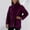 hwj# Purple10, variant on Huowey Women Stylish Jacket Long Sleeve Turndown Collar Wool Coat Short Overcoat Winter Thick Warm Loose Fit Relaxed Casual Outwear,Black,L