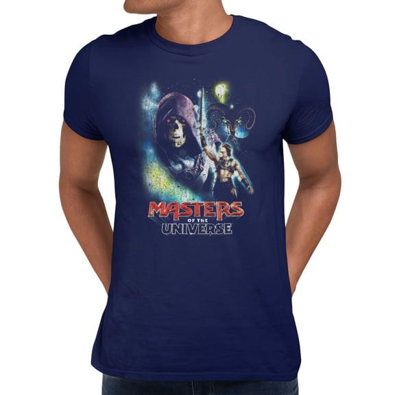 Masters Of The Universe Movie Skeletor And He Men's T Shirt (Navy, S-XXXL)