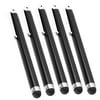 Unique Bargains Capacitive Touch Screen Ballpoint Pen Stylus Black 5 Pcs for Tablet PC