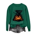 thumbnail image 4 of FNFYFH Halloween Sweatshirts for Women Ghost Pumpkin Graphic Halloween Sweater Spooky Season Sweatshirt Long Sleeve Fall Pumpkin Face Pullover Tops, 4 of 7