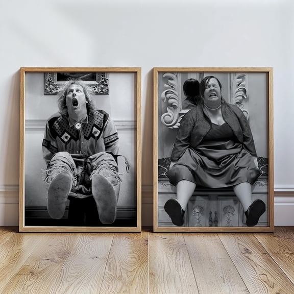 Bathroom Wall Art Decor Movie Him Housewarming Room Design Set 2 Unframed Paper Print