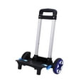 thumbnail image 3 of Backpack Trolley Hand Truck Wheeled Luggage Cart Aluminum Alloy Adjustable Base School Travel Camping, 3 of 9