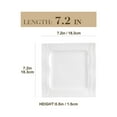 thumbnail image 3 of MALACASA, Series Amparo, 6-Piece Porcelain Dessert Plates Dinnerware, Ivory White Dinner Set, 7.25", 3 of 8