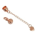 thumbnail image 5 of EHJRE 10Pcs End Caps With Lobster Clasp And Extender Chain Rose Gold, 5 of 9