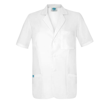 Adar Uniforms 31" Unisex Short Sleeve Consultation Scrub Coat