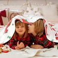 thumbnail image 4 of Kids'' Christmas Throw Blanket - Santa Claus & Snowman Pattern, Soft & Warm for Couch & Bed, 50x60 Inch, 4 of 6