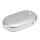 thumbnail image 4 of Pocket Hand Warmer Aluminium Alloy 2400mah USB Mini Power Bank for Winter Travel Outdoor Silver, 4 of 5