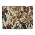 thumbnail image 5 of Chilfamy  Vintage Tapestry, Long Tapestry Vertical Wall Hanging Reference Illustrative Botanical Tapestry Tassel Tapestry for Bedroom Living Room Home Decoration (Vintage, Flower) 40x60inch, 5 of 6