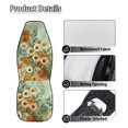 thumbnail image 5 of CHAQLIN Retro Daisy Pattern Car Front Seat Cover Set Polyester Washable Easy to Install Front Car Seat Covers for Interior Accessories, 5 of 11