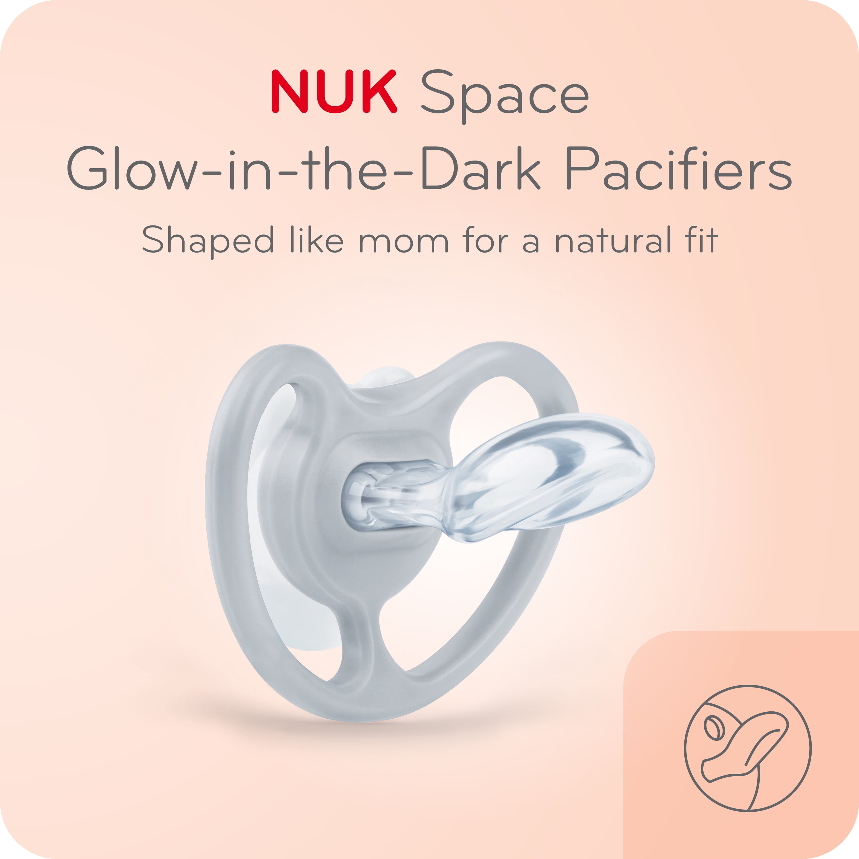 NUK SPACE SUCETTES 0-6 MOIS LOT DE 2