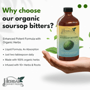 Herbal Connections Organic Soursop Bitter 16 Ounces