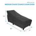 thumbnail image 4 of Patio Medium Outdoor Chaise Lounge Cover - Outdoor Patio Chaise Lounge Washable - Heavy Duty Furniture 80 Inch Chaise Cover, 4 of 4