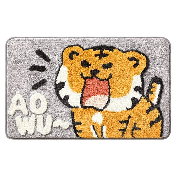 DabuLiu Tiger Cartoon Floor Mat Home Bathroom Absorbent Children Room