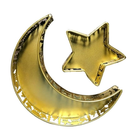 

Younar Muslim Eid Food Tray Innovative Moon Star Serve Plate Home Decor