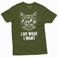 thumbnail image 6 of I do what I want cool cat T-shirt Cat with glasses Funny Birthday Gift Tee shirt humorous tee, 6 of 7