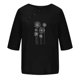 thumbnail image 4 of Fiudx Camisas para Mujer Camiseta Estampada a La Moda para Mujer, Blusa de Manga Corta, Tops Informales con Cuello Redondo, 4 of 4